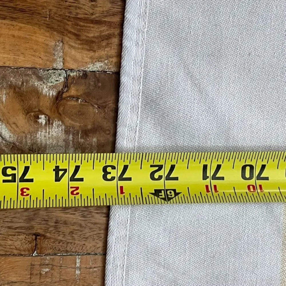 Thomas O'Brien Vintage Modern Striped Linen Blend Tablecloth 73” x 84”